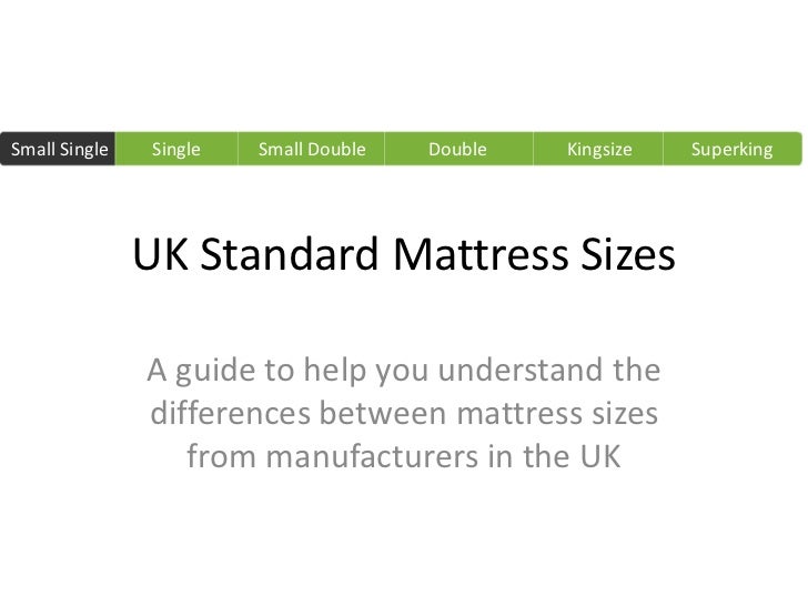Imperial and metric mattress sizes