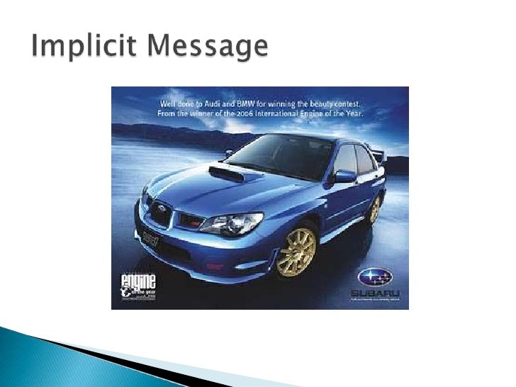 Implicit and explicit messages