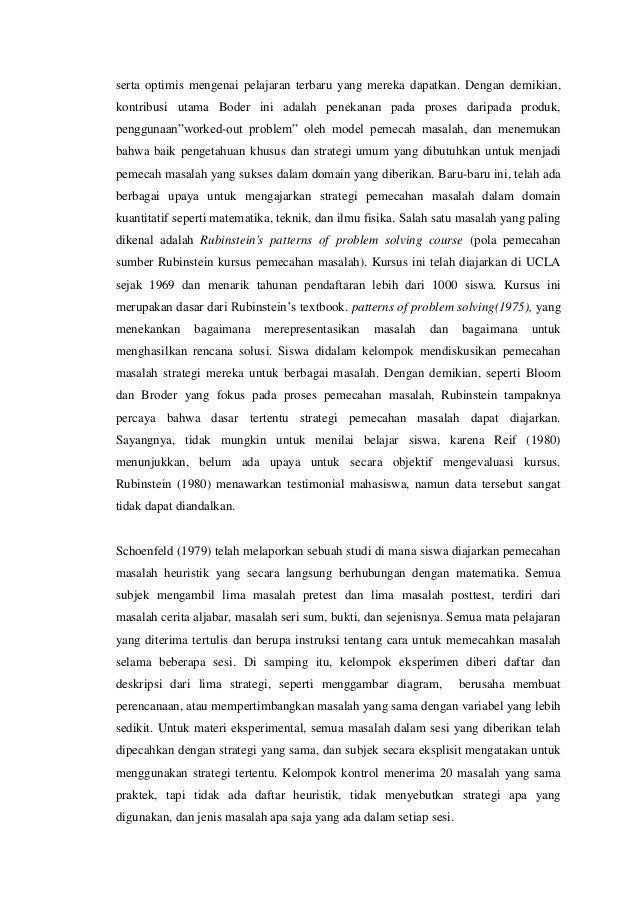 makalah problem solving psikologi kognitif makalah problem solving psikologi kognitif