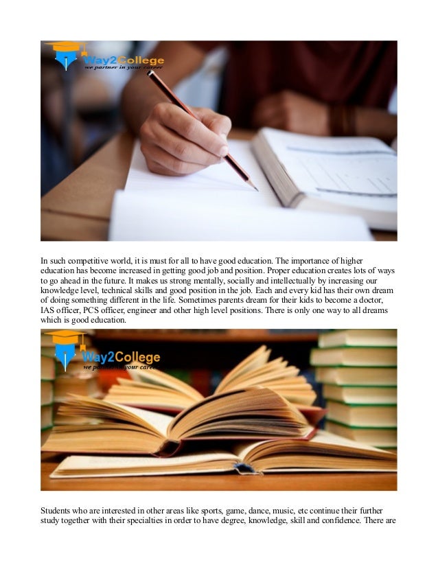 Essay about importance of education