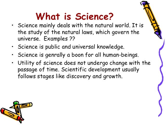 the important of science what is science