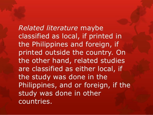 review of related literature and studies 5 essay What is a review of the literature a literature review is an account of what has to an essay, research report, or unbiased and valid studies a literature. review of related literature and studies 5 essay What is a review of the literature a literature review is an account of what has to an essay, research report, or unbiased and valid studies a literature.