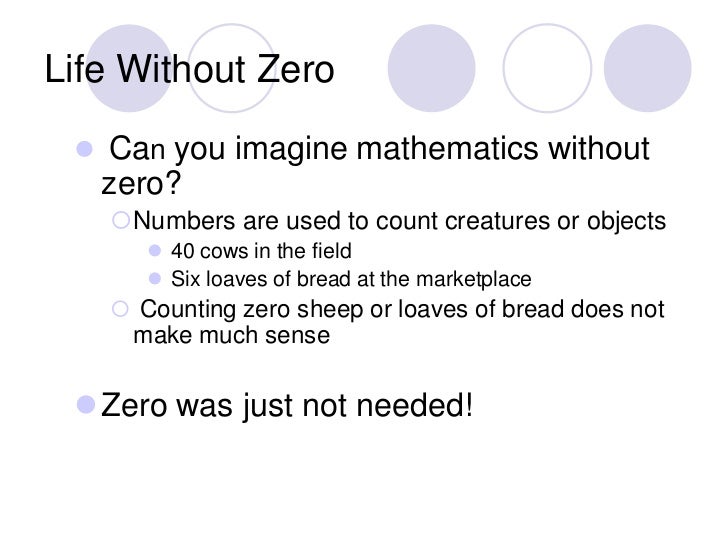 Importance of zero