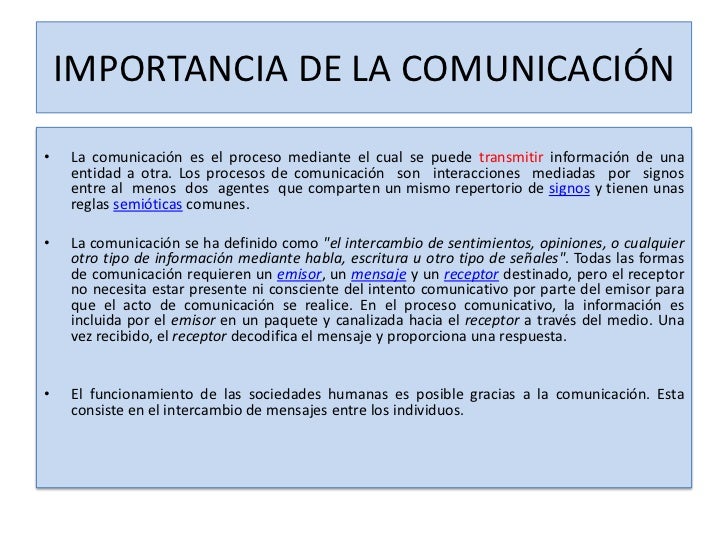 Importancia de la comunicación 1