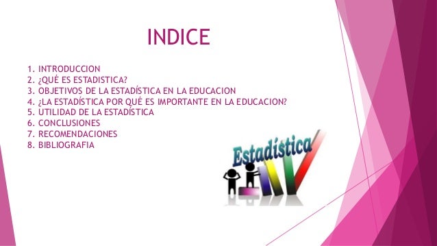 Importancia de la estadística en la educacion