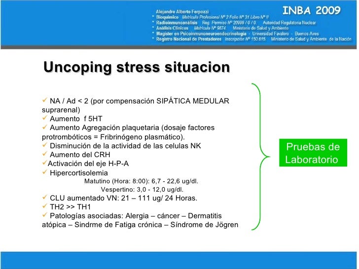 Resultado de imagen para uncoping stress situacion