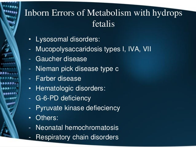 Inborn Error Of Metabolism