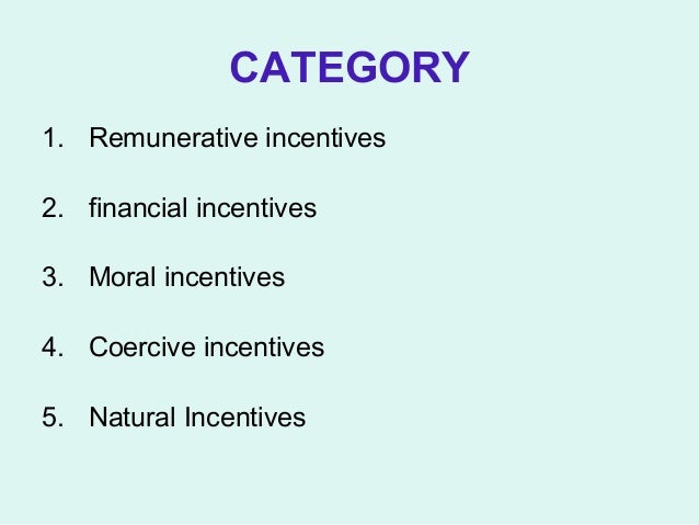 Moral Incentive Examples