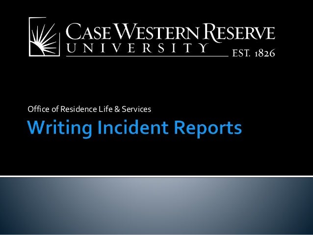 Sample critical incident report   monash university
