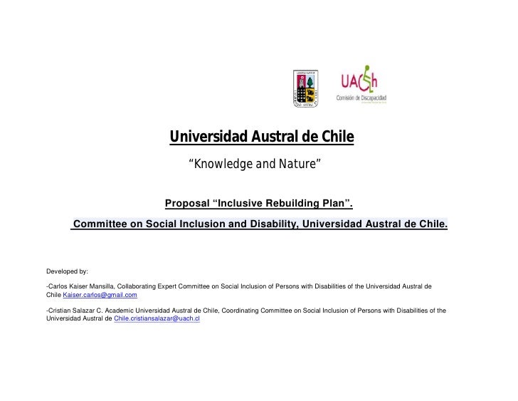 Inclusive rebuilding proposal final edition