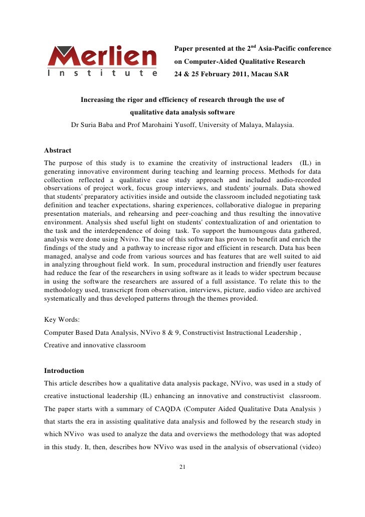 Research Paper Data Analysis