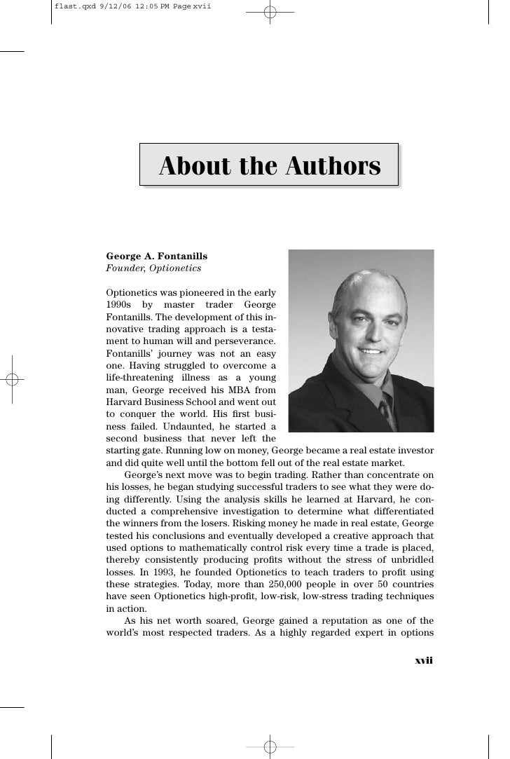 Trade options online george fontanills