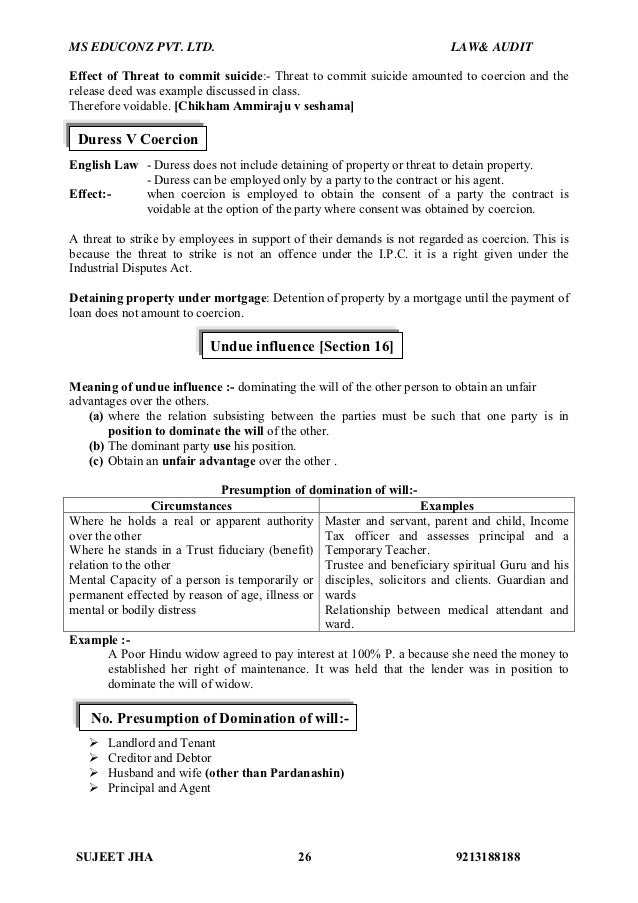 suicide contract for