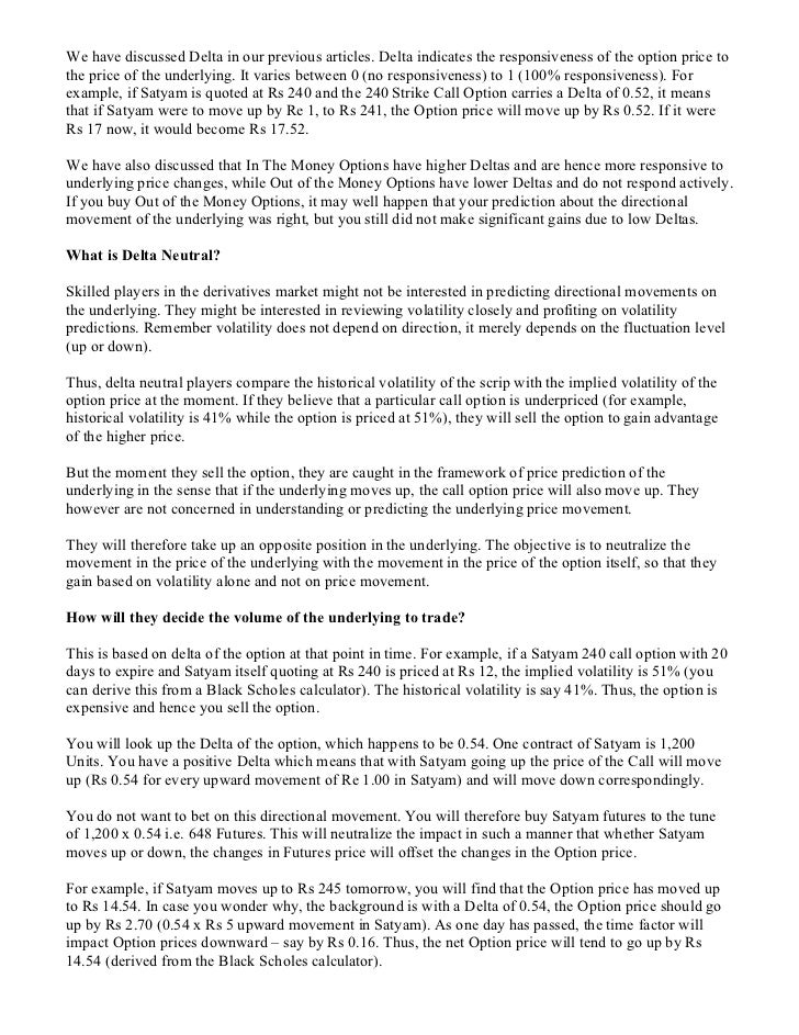 Future and option trading tutorial pdf