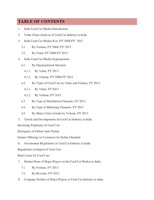 report past value cars used