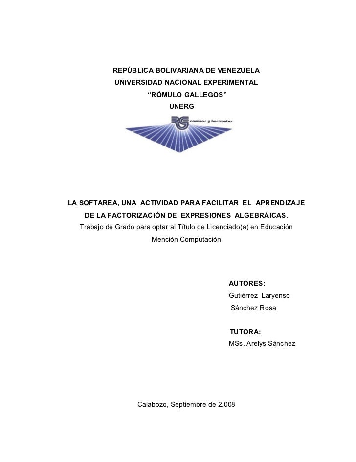 Para Portada De Trabajo Ejemplo Para Portada De Trabajo Ejemplo