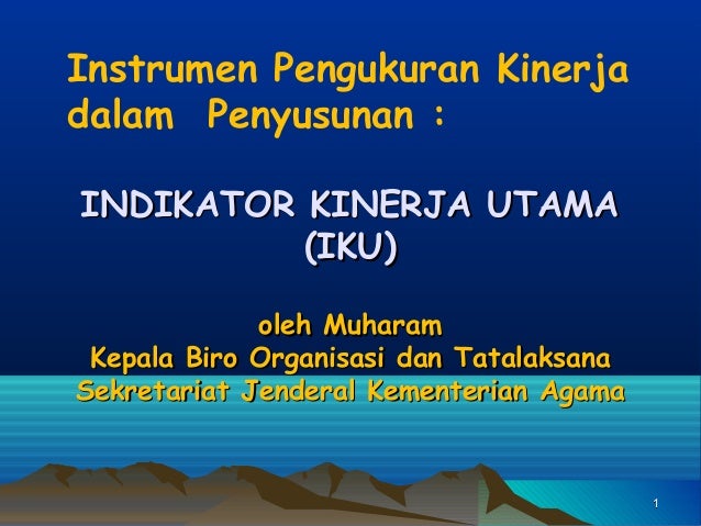 Memperdagangkan indikator kinerja utama