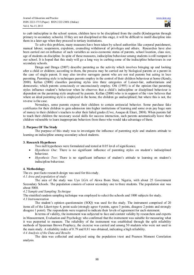 Essay indiscipline in schools