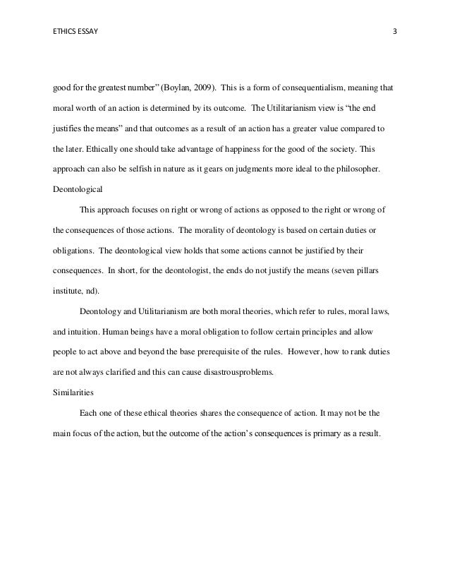 Writing a Good Ethics Essay
