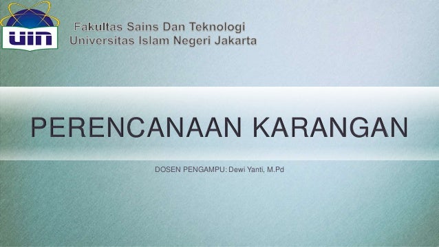 Perencanaan karangan
