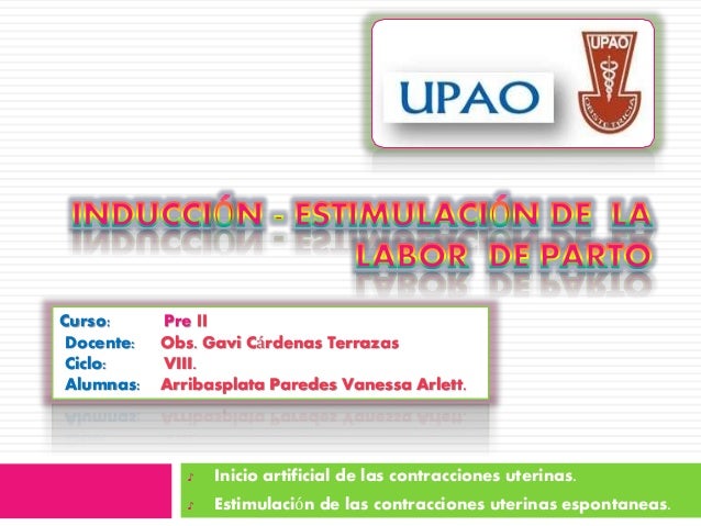 INDUCCION TRABAJO PARTO induccion trabajo parto: