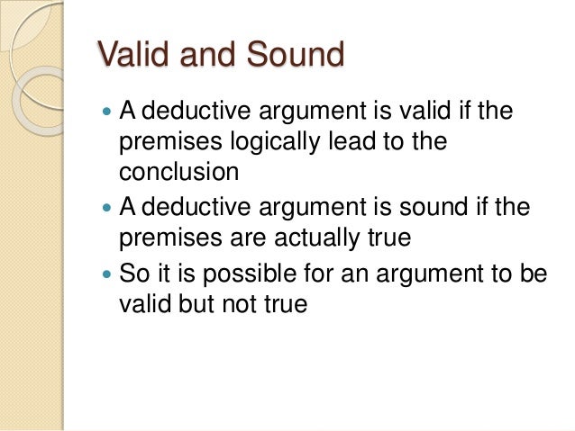 argument premise deductive major Deductive, and Fallacies Inductive,