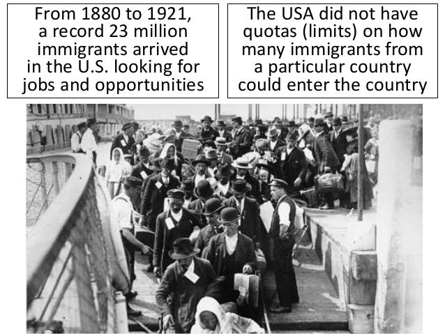Immigrants Come to America During the Gilded