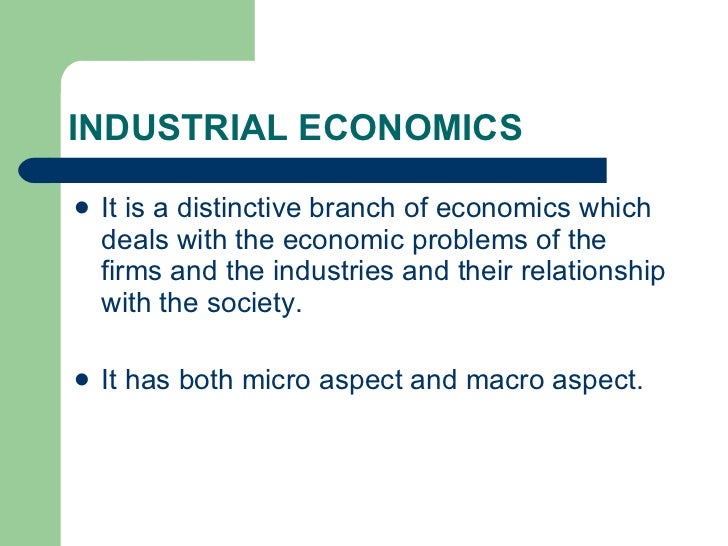 Industrial economics