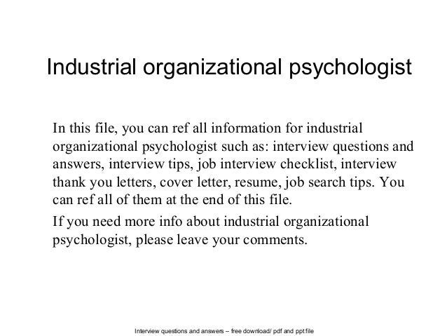 Organizational psychology admissions essay