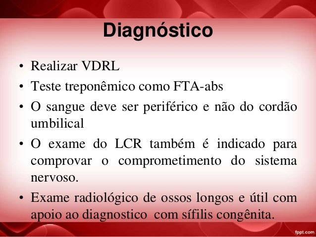 Exame de sangue fta abs