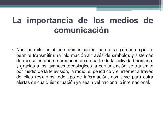 MEDIOS DE COMUNICACION: MEDIOS DE COMUNICACION EN LA ACTUALIDAD