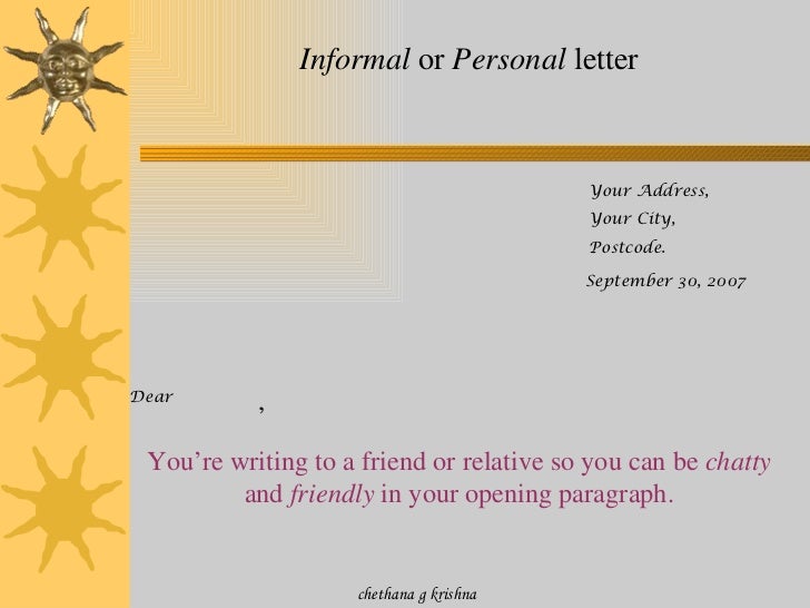 informal letters