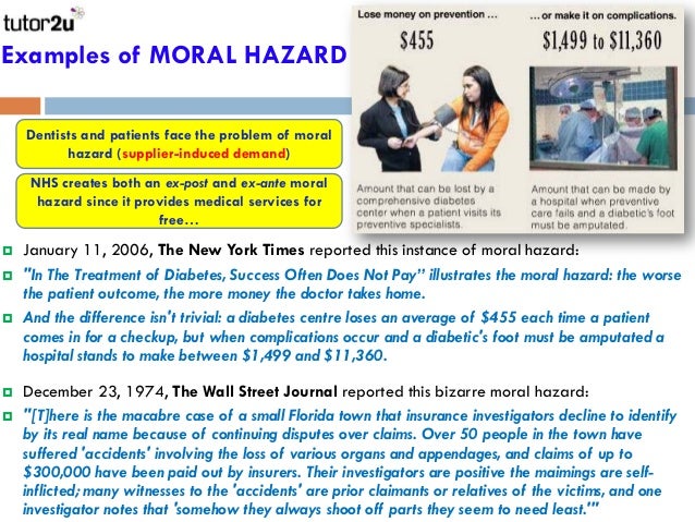 Moral Hazard Car Insurance Example Moral Hazard Car Insurance Example