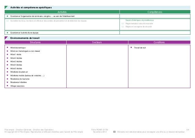 Fiche Metier Rome listes des fichiers et notices PDF fiche metier rome