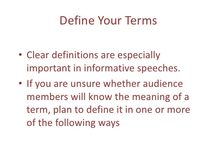 informative speech meaning informative speech meaning