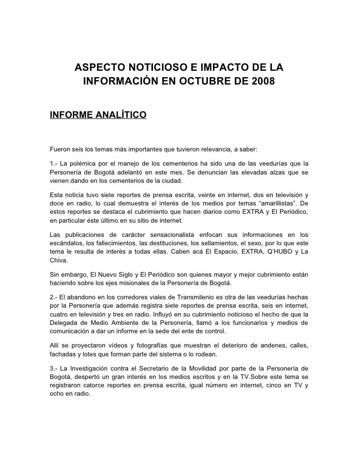 Informe Analitico