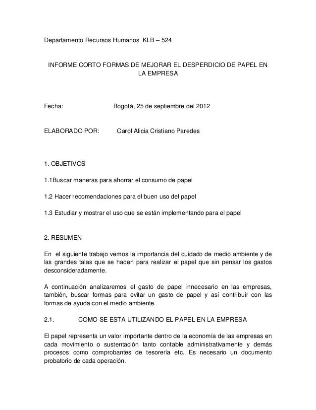 INFORME COMERCIAL EMPRESA informe comercial empresa: