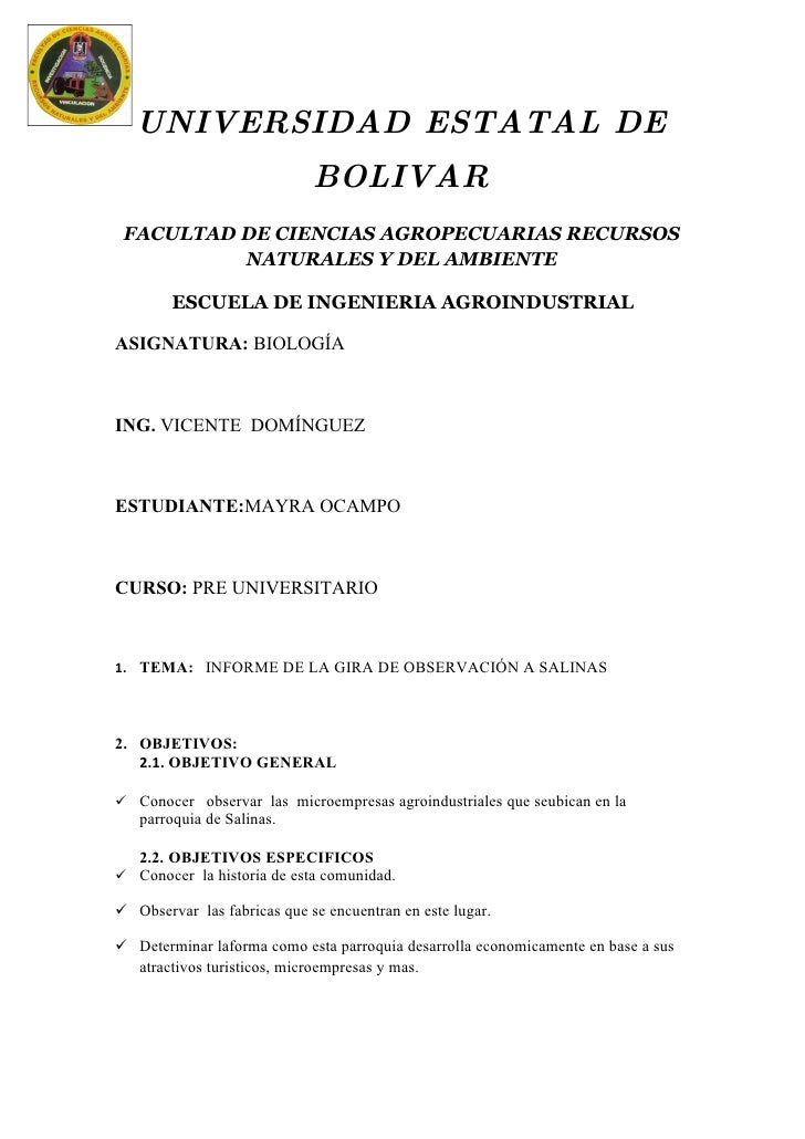 UNIVERSIDAD ESTATAL DE BOLIVAR FACULTAD DE CIENCIAS AGROPECUARIAS UNIVERSIDAD ESTATAL DE BOLIVAR FACULTAD DE CIENCIAS AGROPECUARIAS