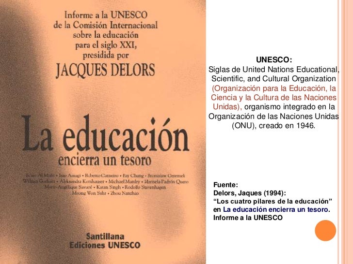 Informe de la unesco jacques delors