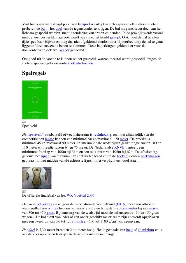 omtrek van een voetbalveld