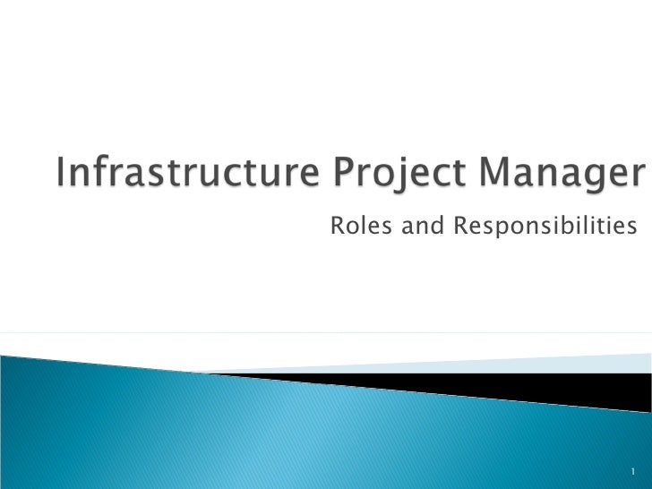 infrastructure project manager infrastructure project manager