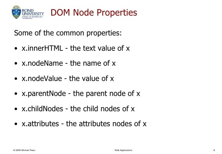 object model properties document