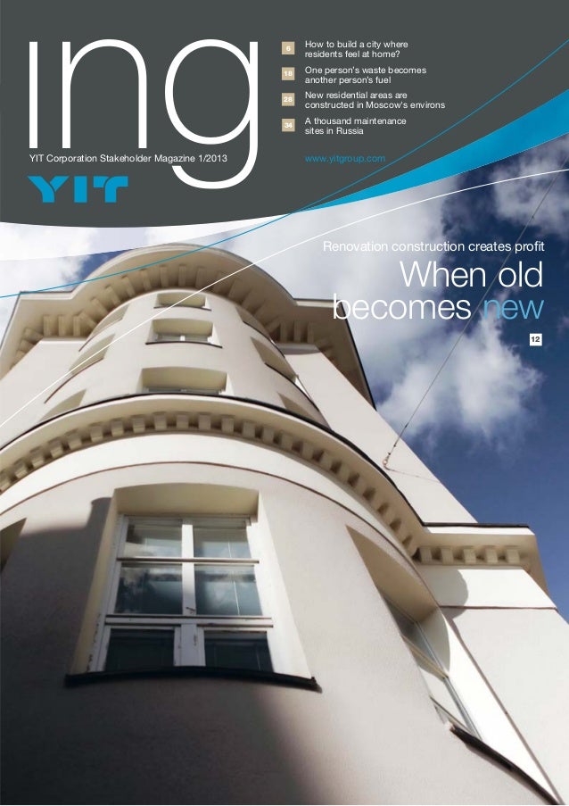 YIT internal magazine - ing 01/