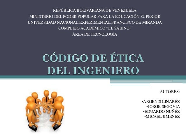 CODIGO ETICA INGENIERO codigo etica ingeniero: