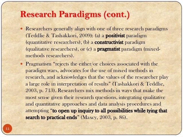 Paradigm for thesis