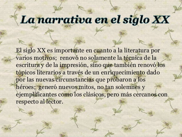 Resultado de imagen para narrativa del siglo xx