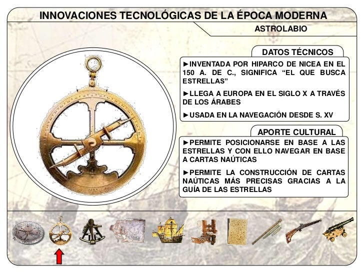 Innovaciones Tecnológicas - Exploraciones siglo XVI