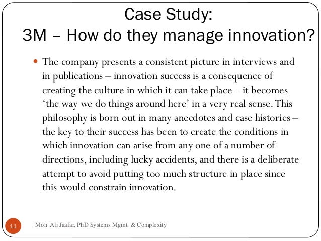 Innovation at 3m corporation case study