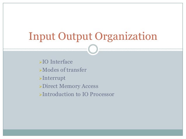input output processor pdf free