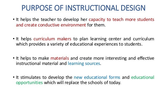 instructional design principles